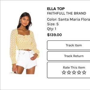 FAITHFULL THE BRAND TOP